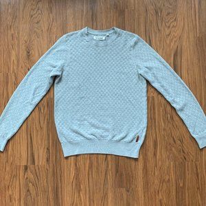 Ben Sherman Crewneck Waffle Gray Sweater Medium
